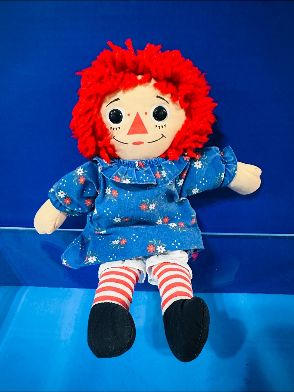 Raggedy Ann Vintage 1987 PLAYSKOOL Rag Dolls Button Eyes 12”